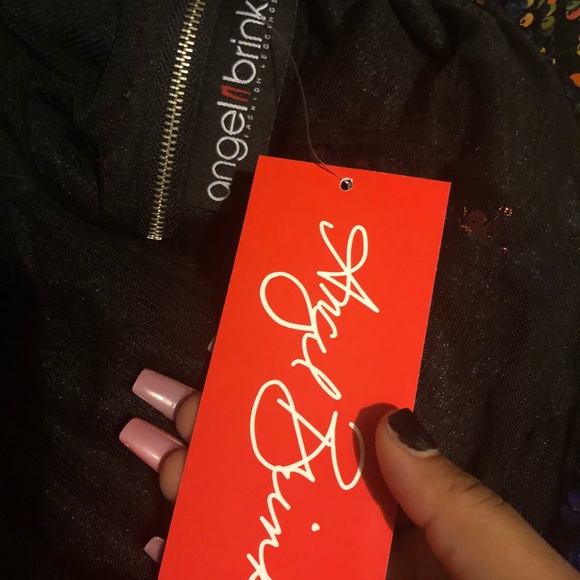 Dress (L) and red bottoms sz 6 - Picture 7 of 8